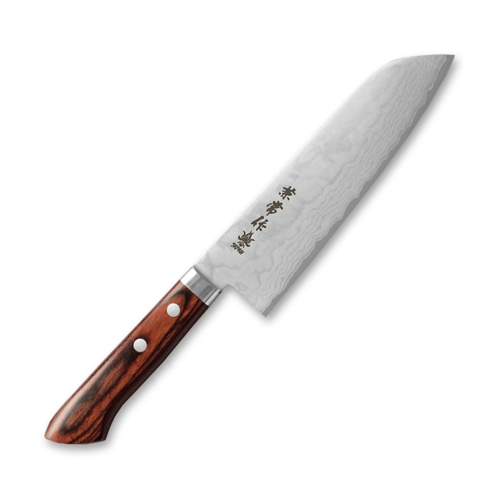 foto Japonsk� n�� Santoku 165 mm Kanetsune Forged VG-1 Damascus blade